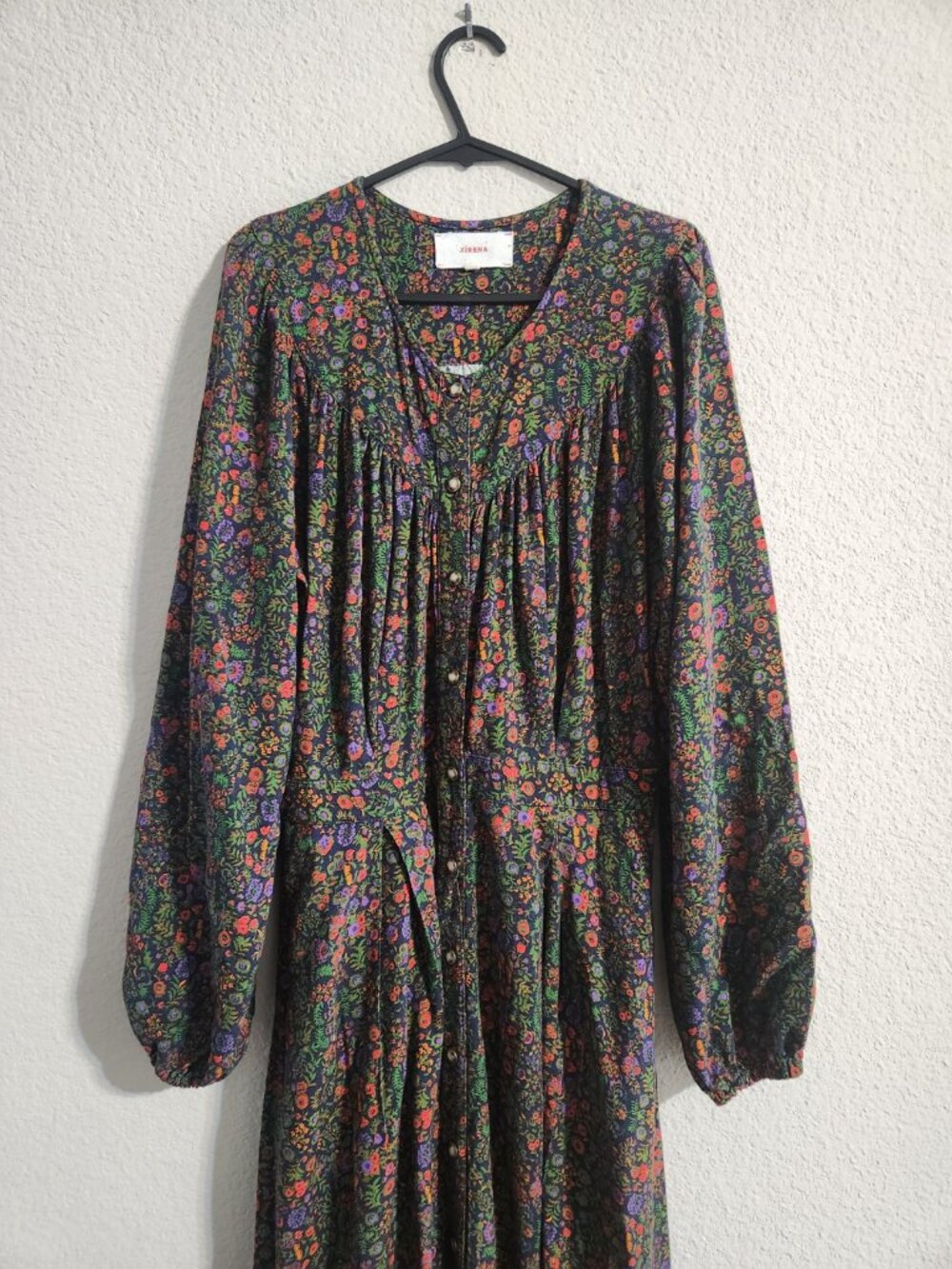 Xirena Esme Maxi Dress Floral Print Women’s Navy Blue Multi size small - Picture 8 of 10
